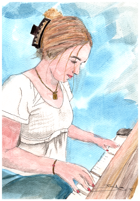 Photo to Portrait — Commissioned Watercolor