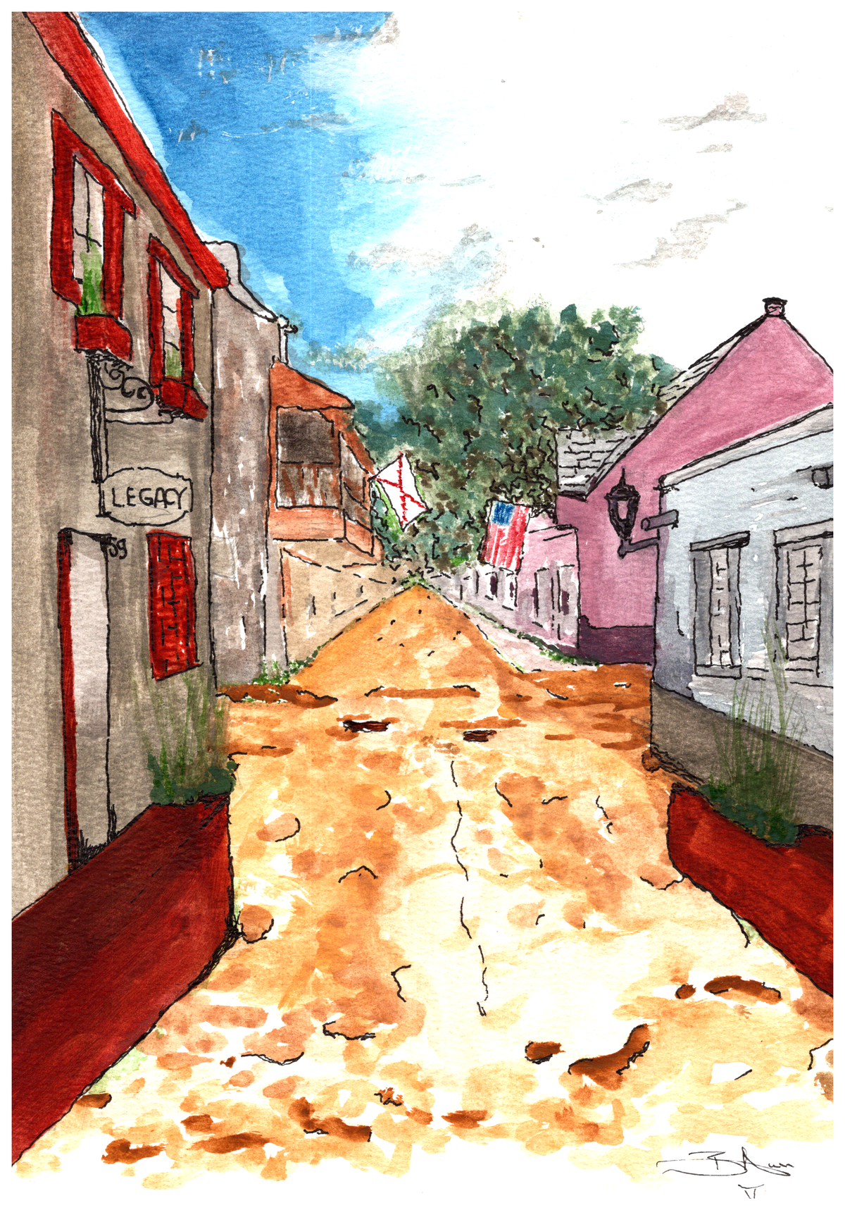 St. George Street — Limited Edition Hand Signed & Numbered Print